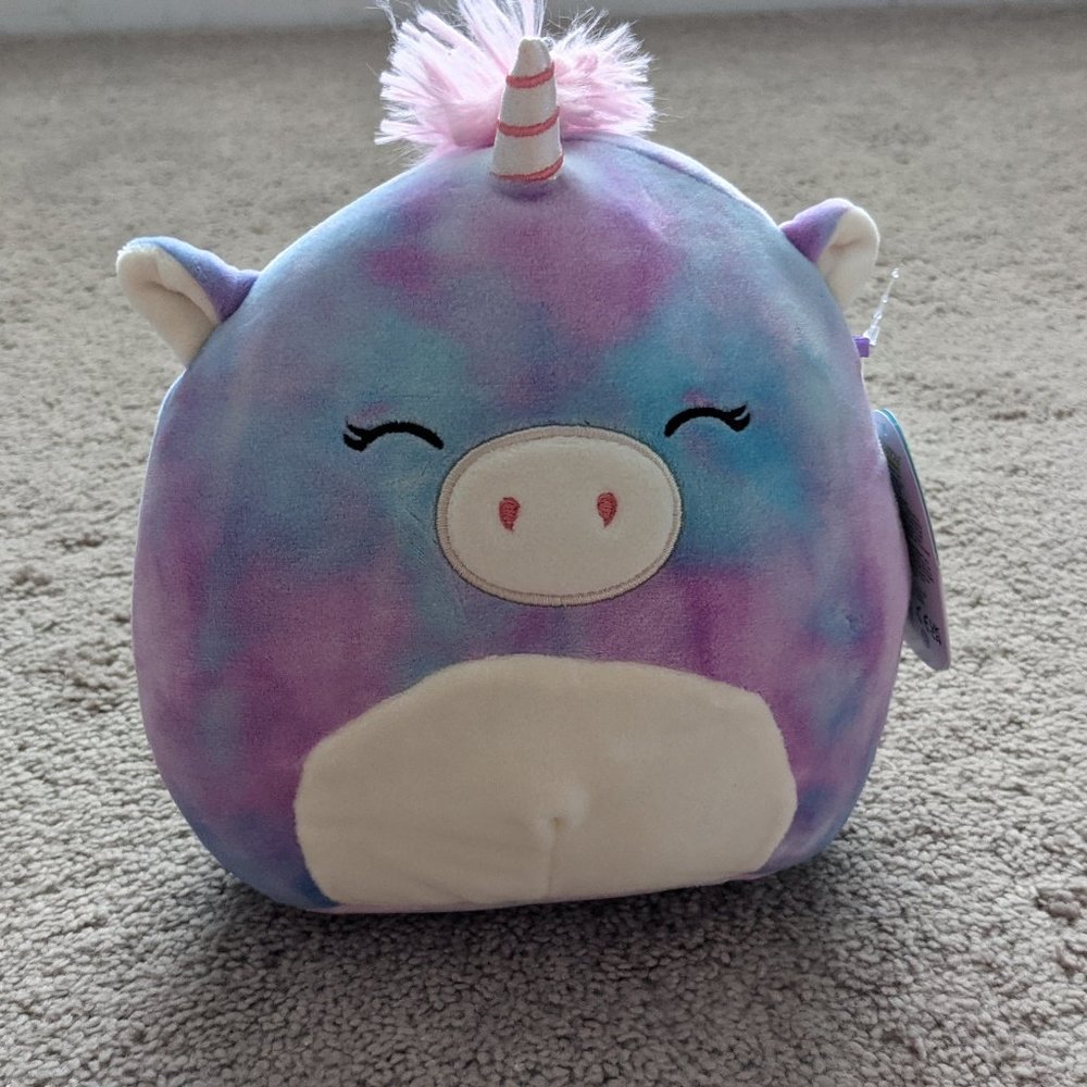 Squishmallow 8 inch Aurora the Unicorn Plush Toy, Stuffed Animal, Super Soft